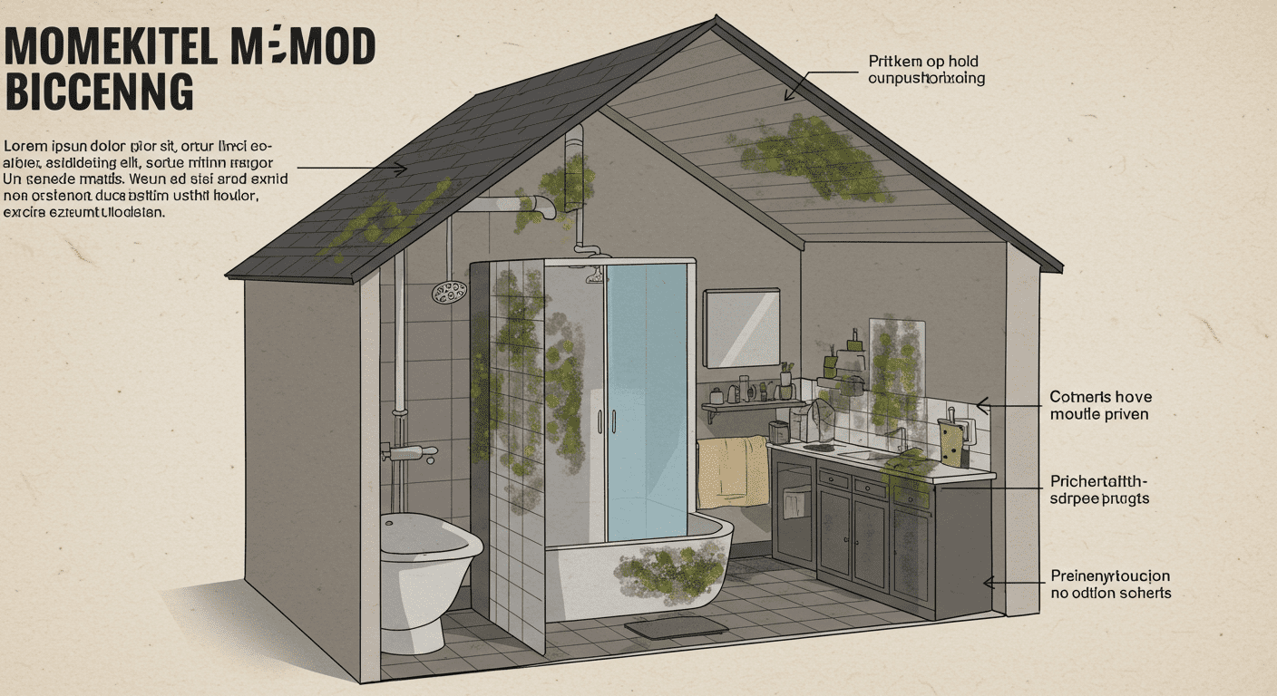 Common areas for black mould growth in homes